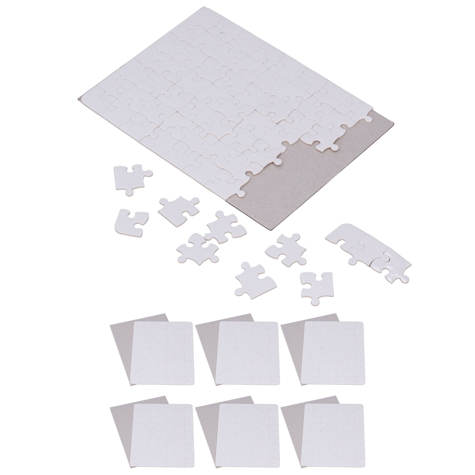 Puzzle Blank White - 6 مجموعة الألغاز الفارغة 13x18 سنتيمتر