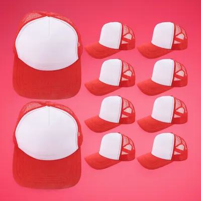 10 قطع من قبعات البيسبول الشبك - مراجعة Hat Sublimation Blank وسعره