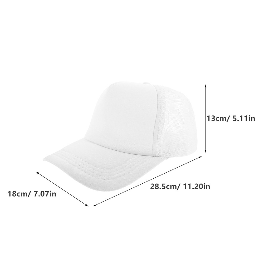 5 قطع من قبعات البيسبول الشبكي - مراجعة Hat Sublimation Blank وسعره